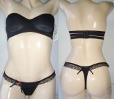 Conjunto na cor preta tamanho M